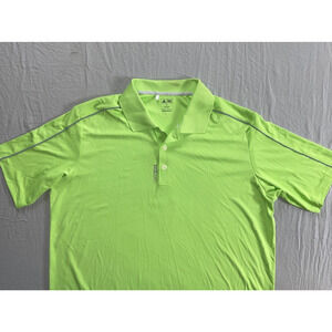 Adidas AdiZero Lightweight Polo Golf Shirt. Neon Green, Men's XL. MINT!!